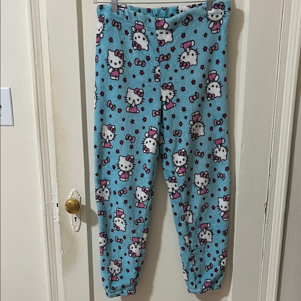 Hello Kitty Pajama Bottoms in Blue and Pink